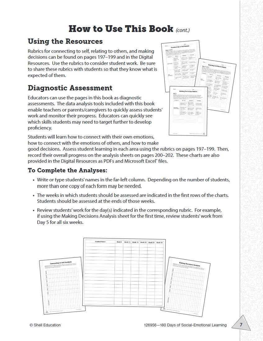 180 Days™: Social-Emotional Learning for Kindergarten: Practice, Assess, Diagnose (180 Days of Practice)