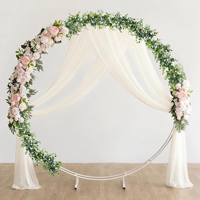 SOMYTING Faux Eucalyptus Garland 2 Pack Fake Vines Hanging Eucalyptus Babys Breath Greenery Garland Spring Garland for Mantle Table Wedding Backdrop Arch Party Wall Decor (2PCS)