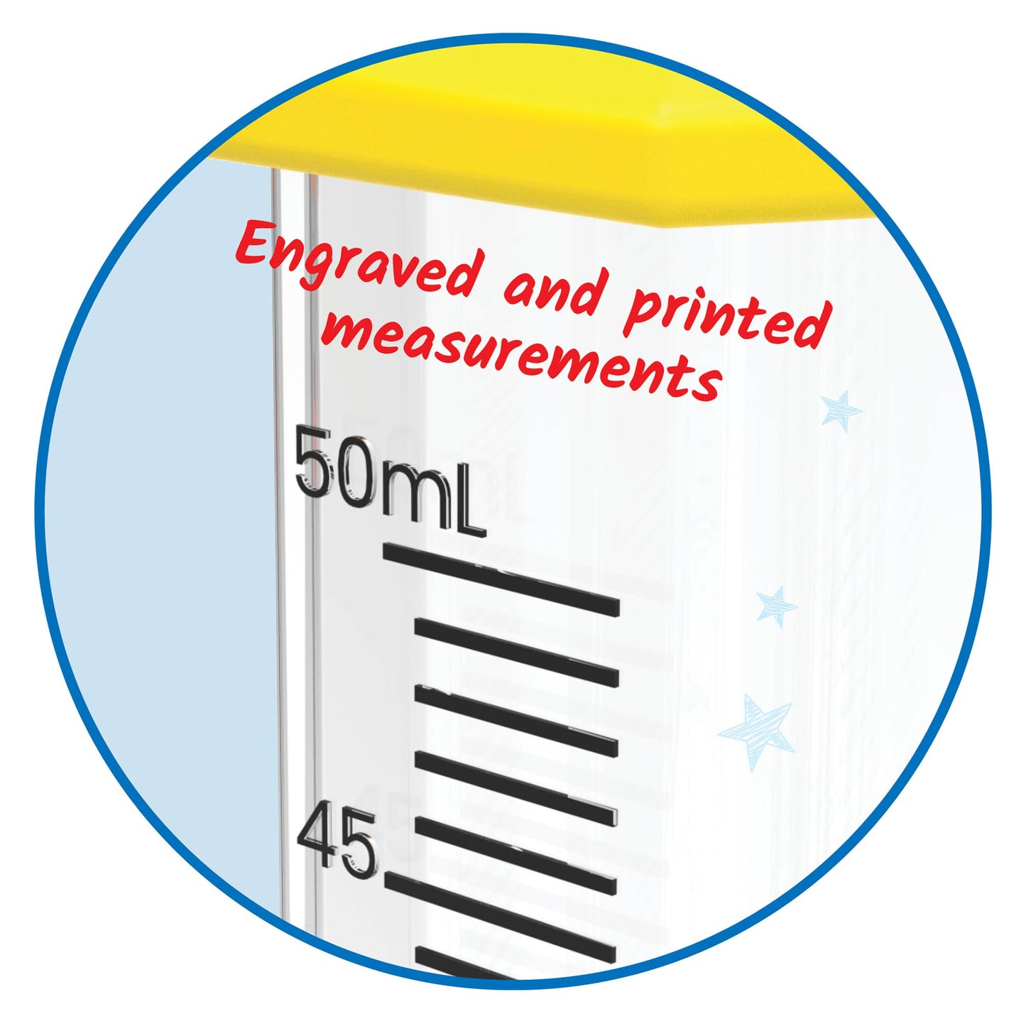 Hand2mind Starter Science Graduated Cylinder Set, Science Lab Equipment for Kids, Measuring Toys, Educational Science Kits, Chemistry Set, Science Supplies for Classroom (Set of 5)