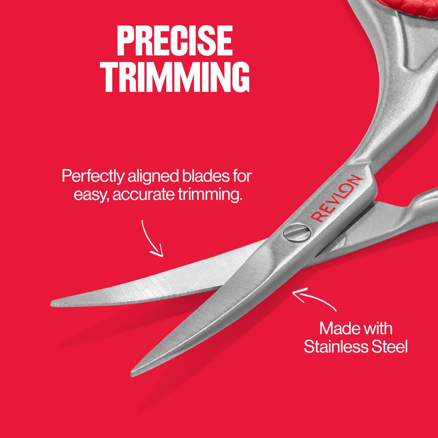 Revlon Cuticle Scissors, Ultra-Fine Stainless Steel Curved Blade for Neat Cuticles and Hangnail Trimming, Tool for Safe Cuticle Nail Care, 1 count