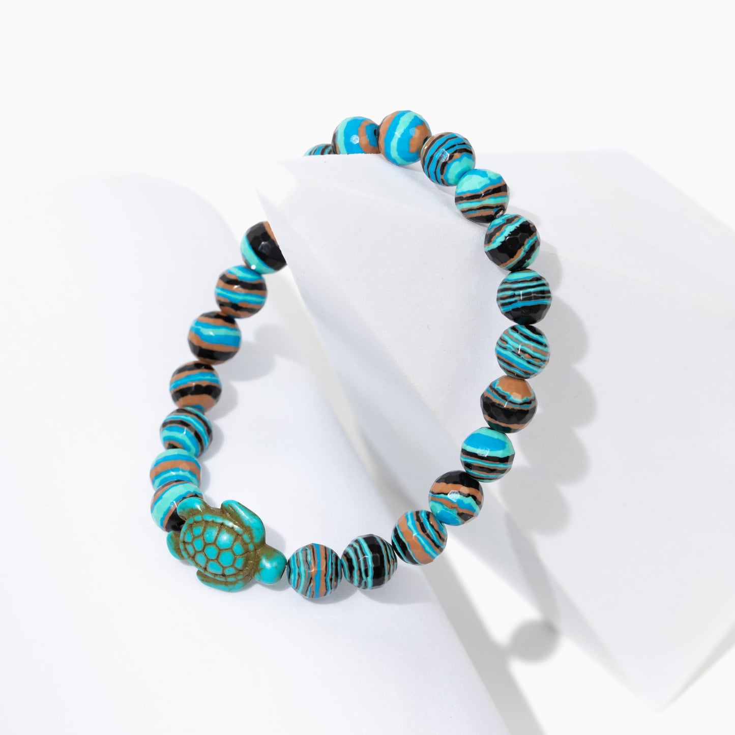 KoaKoa Sparkle Sea Turtle Tracking Bracelet, helps save sea turtles, one size fits most Men and Women (Aqua)