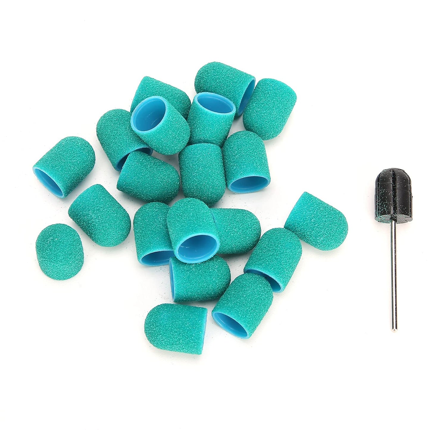 Nail Drill Bits Kit, Nail Art Sanding Nail Drill Bits Polishing Grinding Sanding Bands Set Nail Drill Head Accessory for Manicure Pedicure Nail Polishing Burr Home Salon Use 13 x