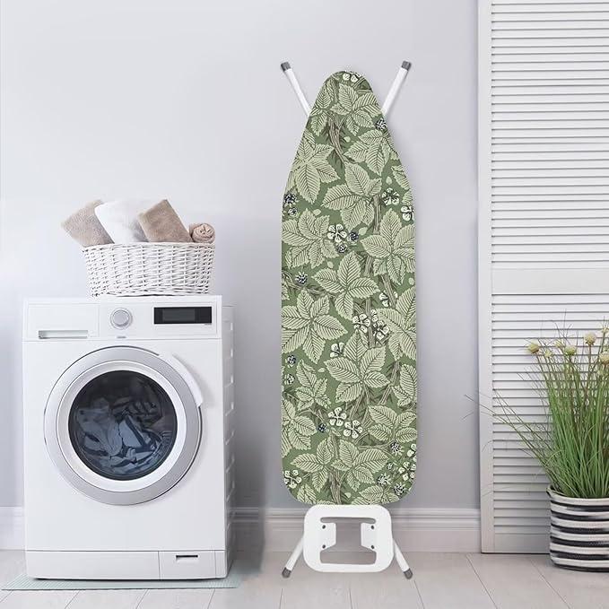 ZCFYGDX Ironing Board Covers Lightweight & Breathable Anti-Slip & Wear-Resistant (17 x 49 in) with Nylon Buckle Straps Elastic Edge Easy to Install, Scorch Resistant, William Morris Prints Size-M