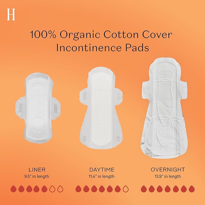 The Honey Pot Company - Herbal Pads for Women - Organic Incontinence Daytime w/Wings. Infused w/Essential Oils for Cooling Effect & Postpartum Essentials - Feminine Care - FSA & HSA - 16ct.