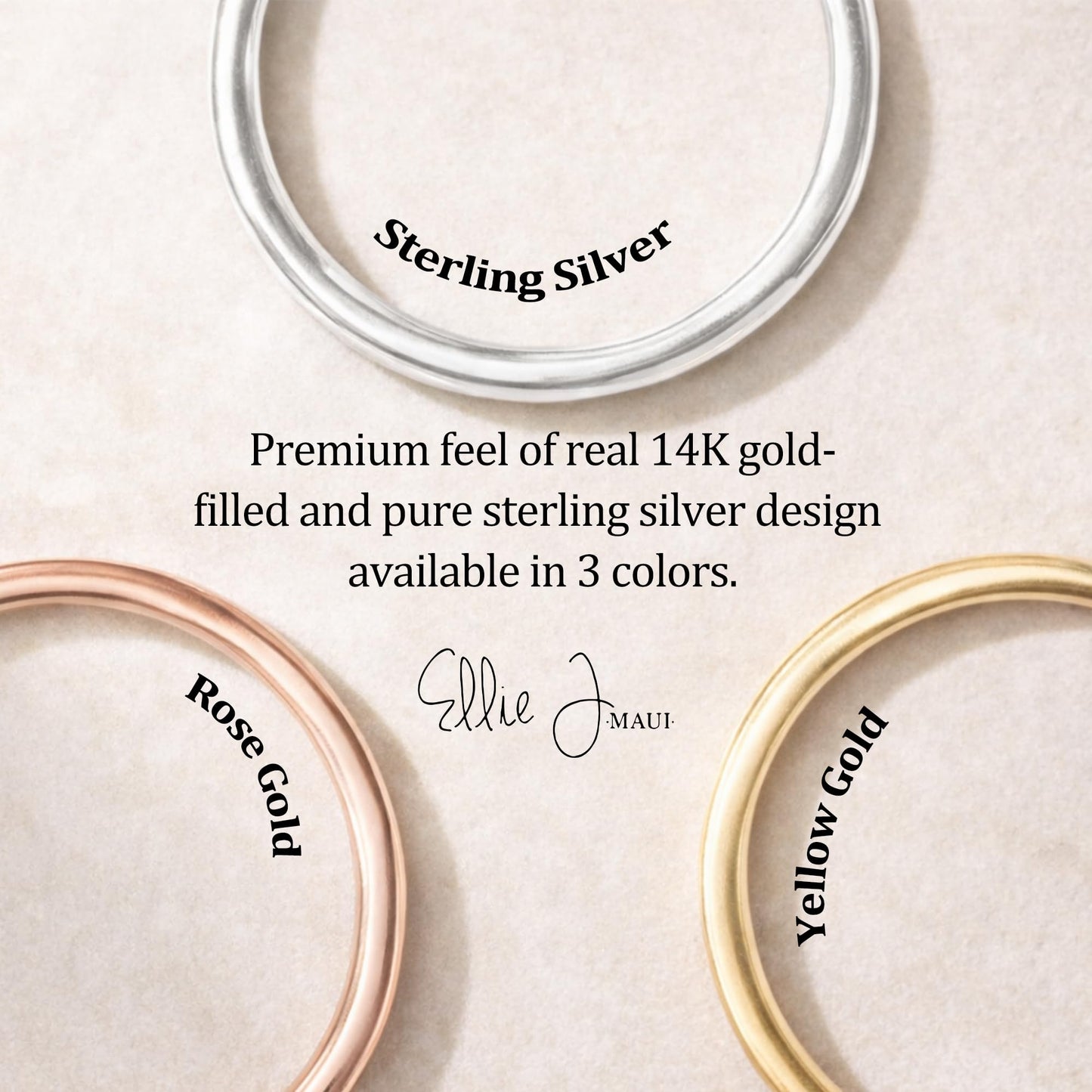 Ellie J Maui 14K Gold Filled Toe Rings for Women Adjustable Open Back Hammered Toe Ring Handmade Non Tarnish Dainty Gold Toe Ring Summer Beach Foot Jewelry