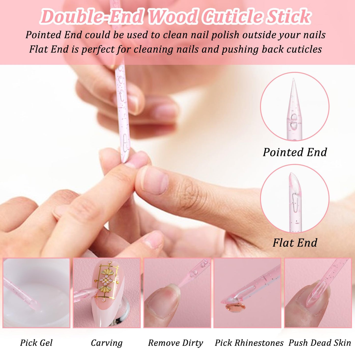 120 Sets Press On Nail Tool Kit for Business - Prep Application Disposable Kit with File, Glue, Prep Pads, Adhesive Tabs, Wood Stick, Holographic Bag