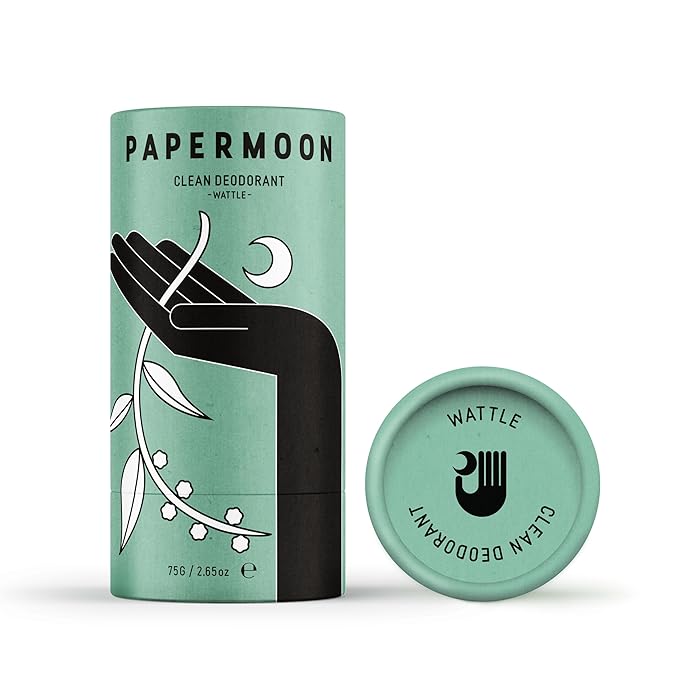 PAPERMOON WATTLE CLEAN DEODORANT PLASTIC FREE ALUMINIUM FREE AUSTRALIAN MADE