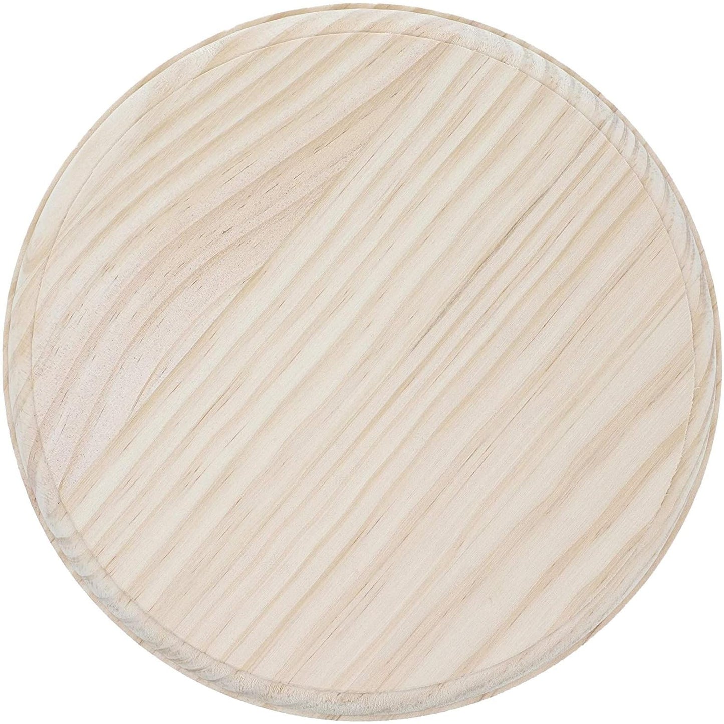 Bright Creations Unfinished Wood Bases - 8-Inch Edge-Glued Pine Rounds, 2-Pack - Smooth Surface for Painting & Decoupage - Wood Round Plaques & Wooden Discs for DIY Crafts