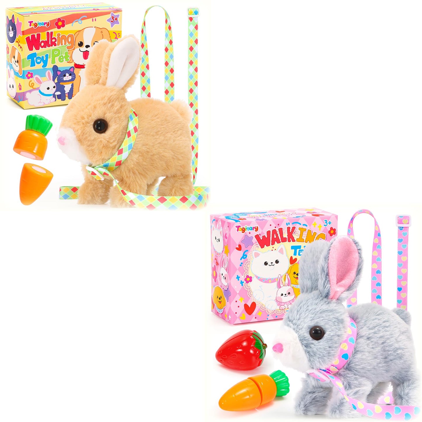 Tagitary Plush Toys Bunny Electronic Toy for Kids Toddlers