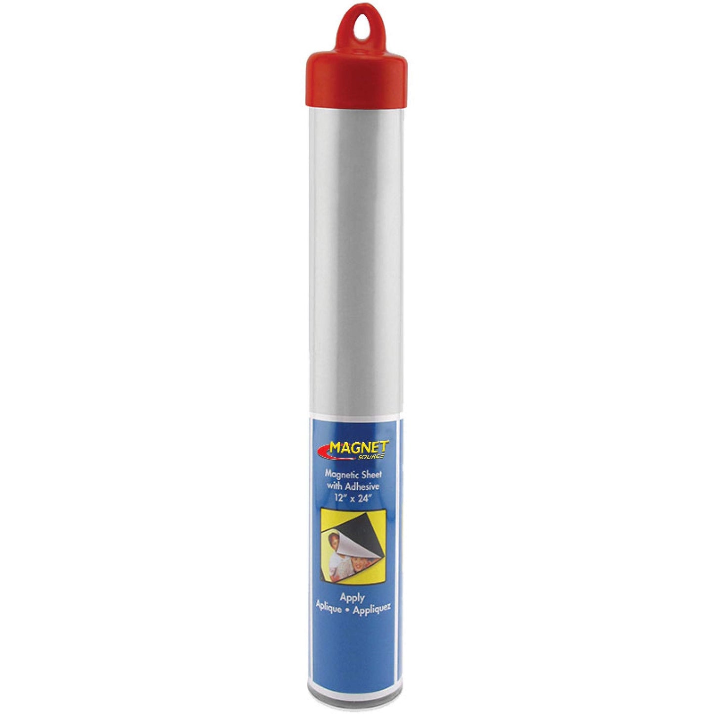 Master Magnetics Flexible Magnet Sheet with Adhesive - 12" Wide, 24" Long, 08504