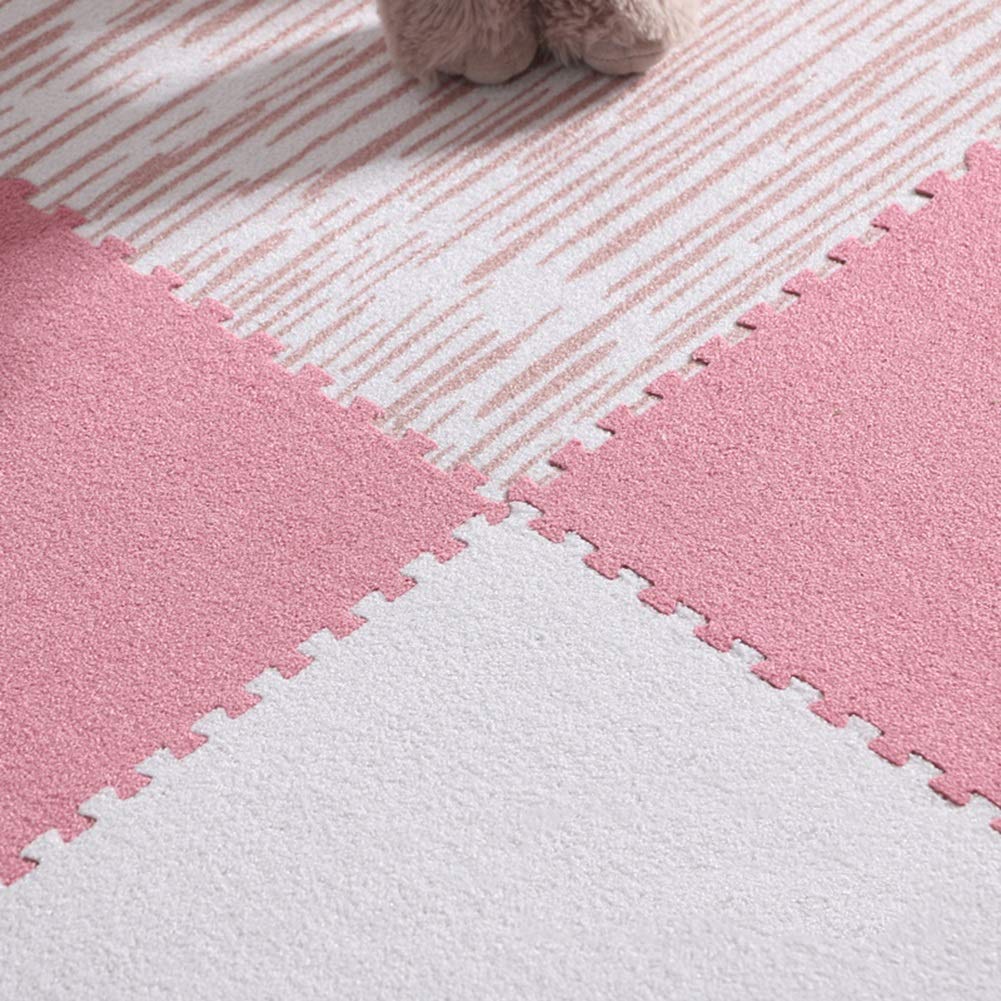 ALGFree Foam Puzzle Mat Infant Crawling Mat Splice Large Area Children's Room Gym Activity Pad Soft Floor Mats Interlocking Carpet Tiles, 6 Colour (Color : A, Size : 60x60x1cm-9pcs)