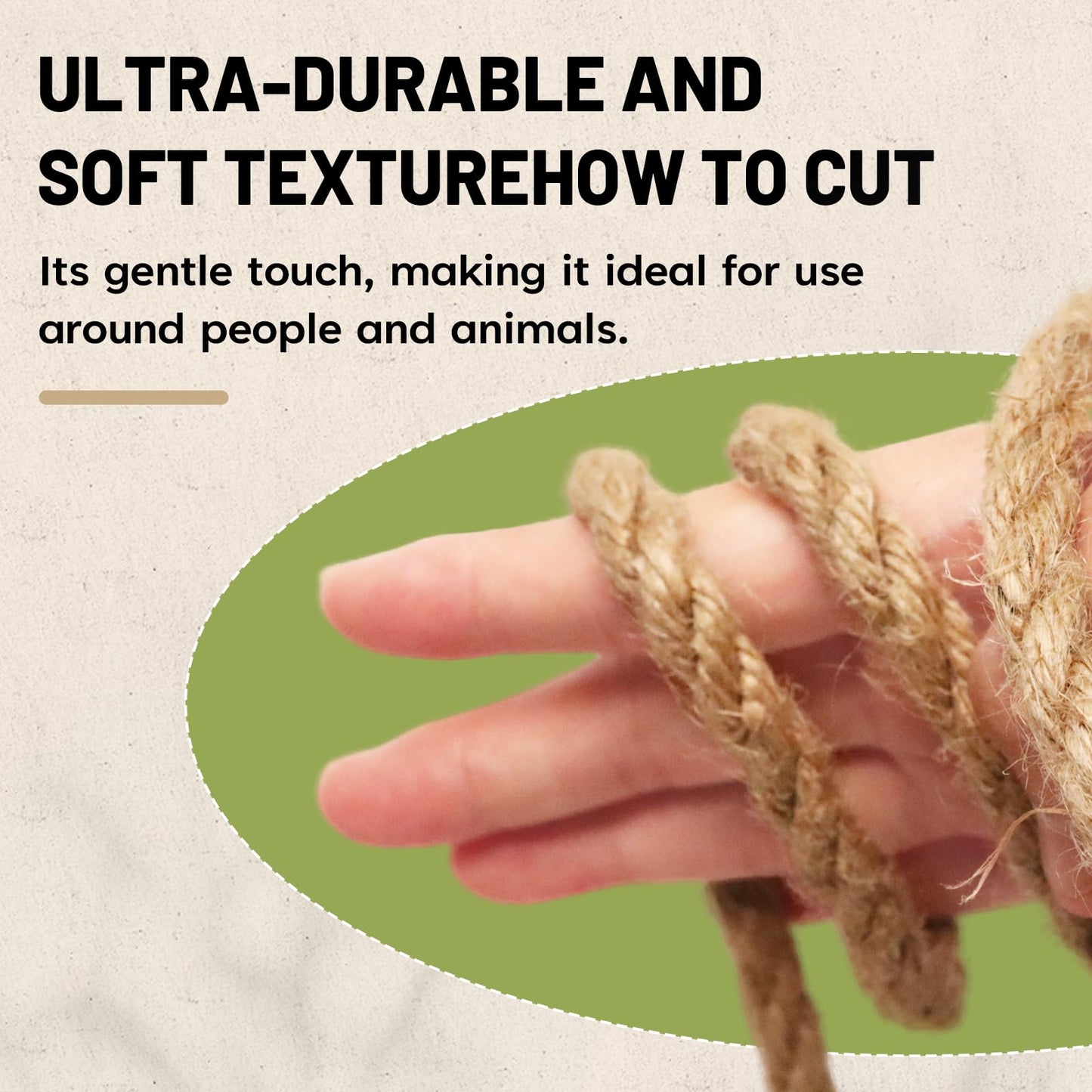 SDHUATUO Jute Twine Rope 6mm x 328ft, Natural Hemp String for Gardening, Crafting, Cat Scratching Post, DIY Crafts, Bundling, Home Decor