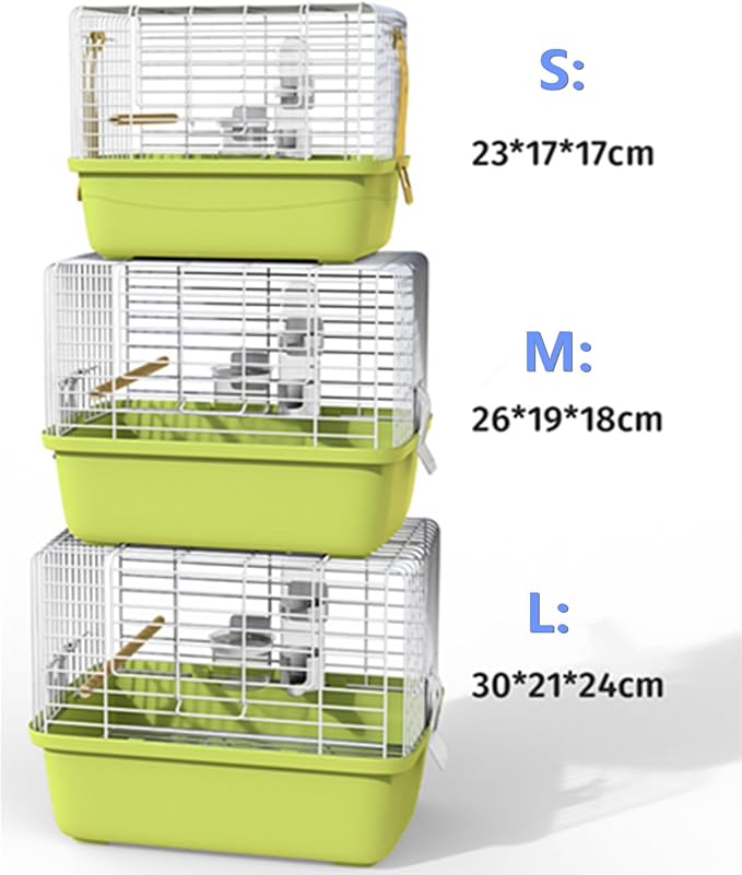 Portable Bird Travel Carrier Cage – 360° Full View Wire Carrier
