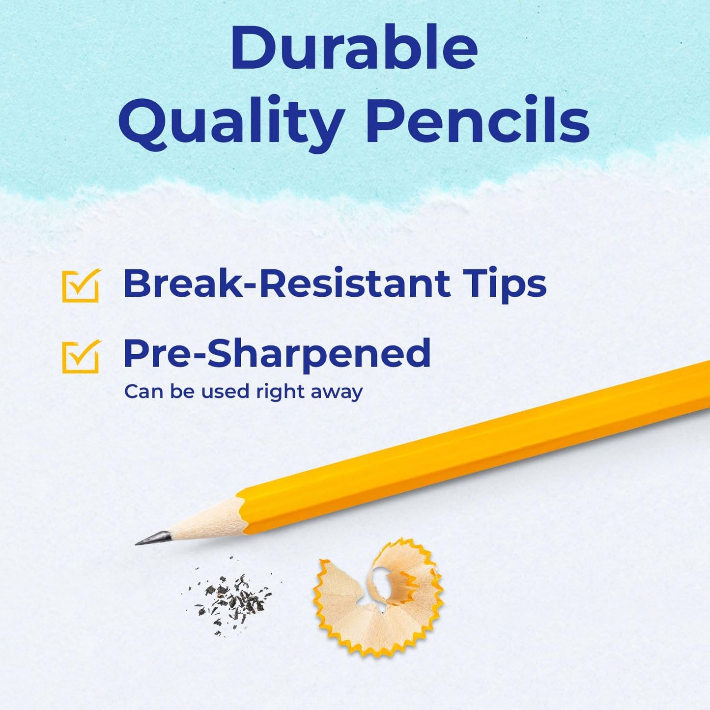 Rosmonde Pencils Bulk, 600 Pack, Pre Sharpened #2, Bulk Yellow Pencils, Easy Hold Grip With Earsers On Top, #2 HB Sharpened, Bulk Supplies for School Districts Classrooms & Colleges