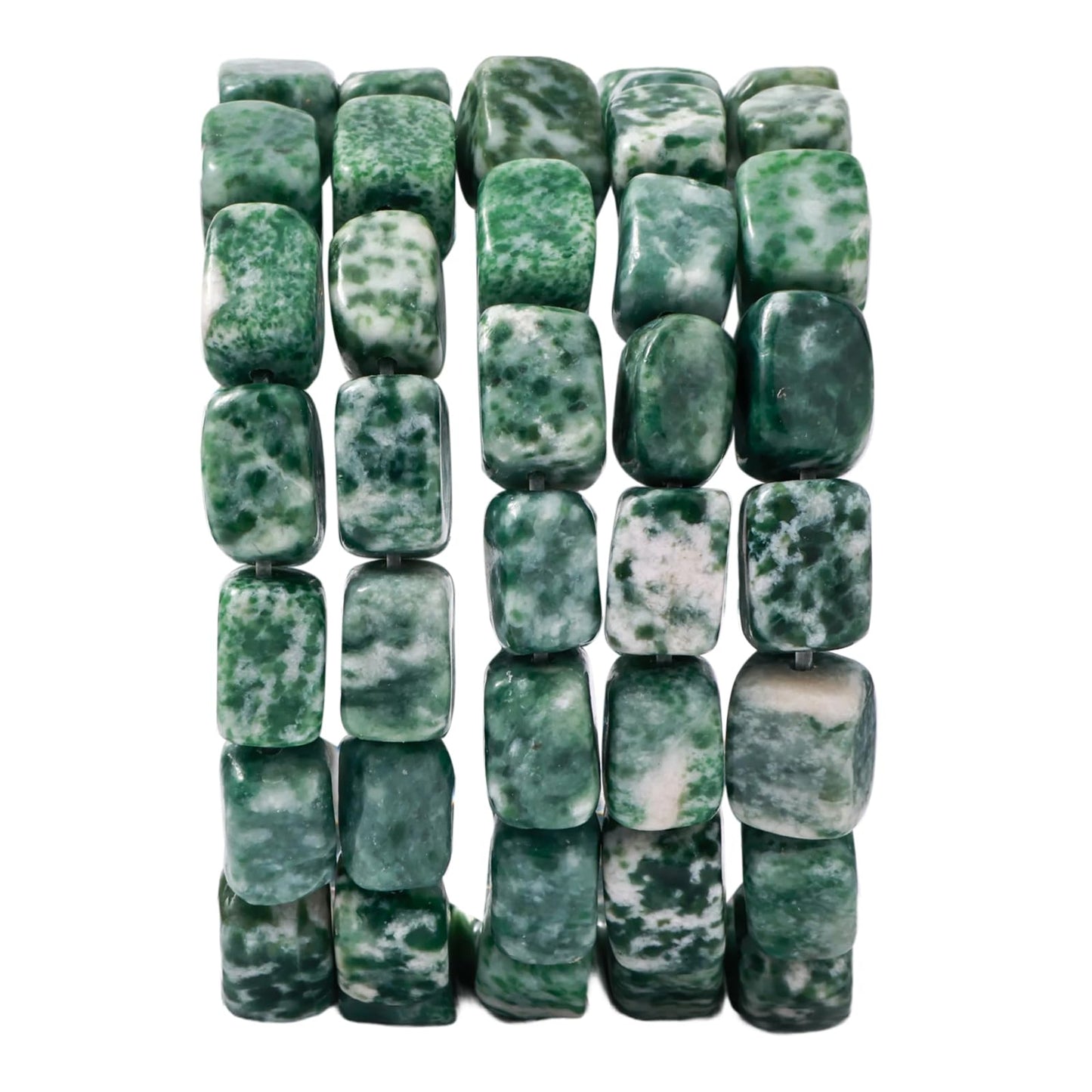 Natural Large African Jade Cube Stone Beads 8x11mm 38cm/str Loose Semi Gemstone Stone Square Beads for Making Bracelets Necklace