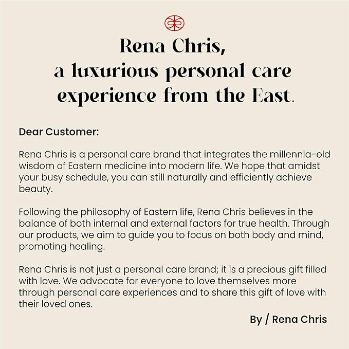 Rena Chris Ice Roller for Face & Body - 2 Stainless Steel Roller-Heads for Extended Cooling, Ice Face Roller for Clear Skin and Puffiness Relief - Face Massage Skin Care Roller