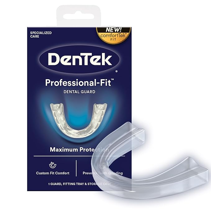 DenTek Professional-Fit Dental Guard, Mouth Guard for Grinding Teeth at Night, 1 Count
