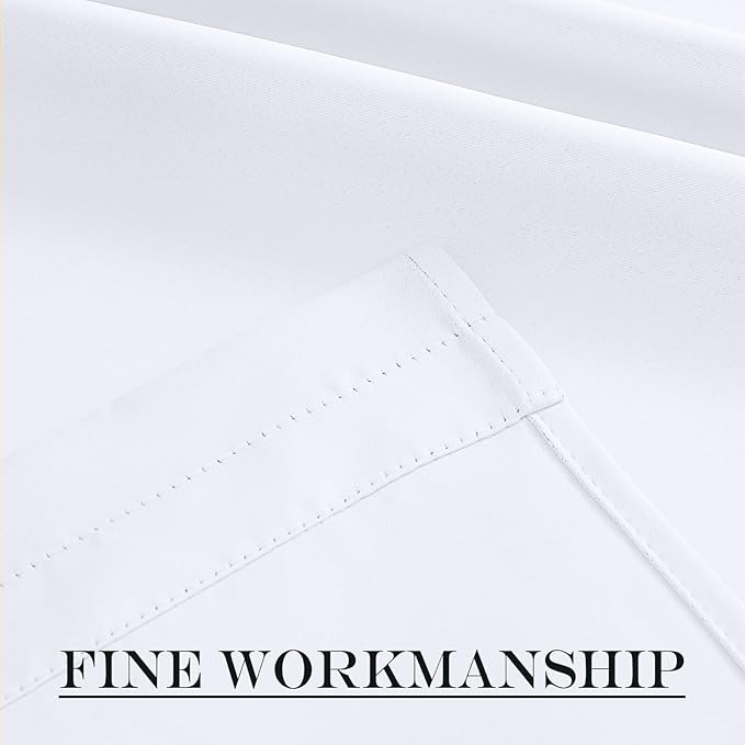 NICETOWN Side Door Window Curtains - Front Door Shade Privacy Shades for Sidelight Curtains, Thermal Insulated Side Window Covering, W20 X L72, Pure White, 1 Panel