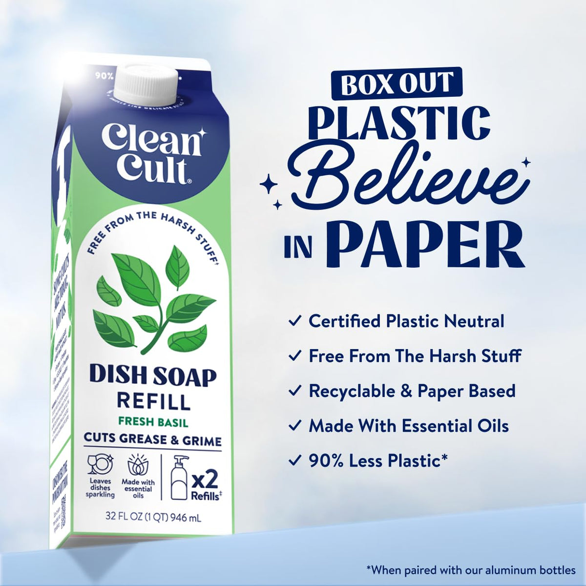 Dish Soap Liquid Refills (32 Fl Oz)