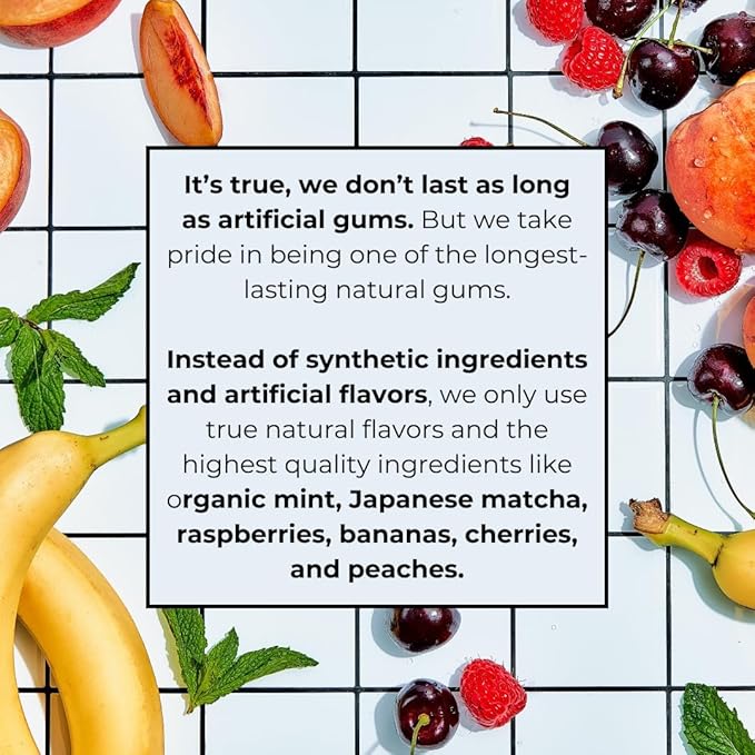 Refresh Gum, Xylitol, Natural, Sugar Free, Chewing Gum, Plastic Free, Natural Flavors & Organic Ingredients, Non GMO, Gluten Free, Vegan, 12 Count (Pack of 5), Garden Mint
