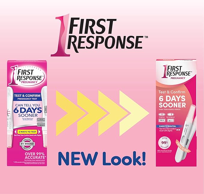 First Response Test & Confirm Pregnancy Test, 1 Line Test and 1 Digital Test Pack (Pack of 2)