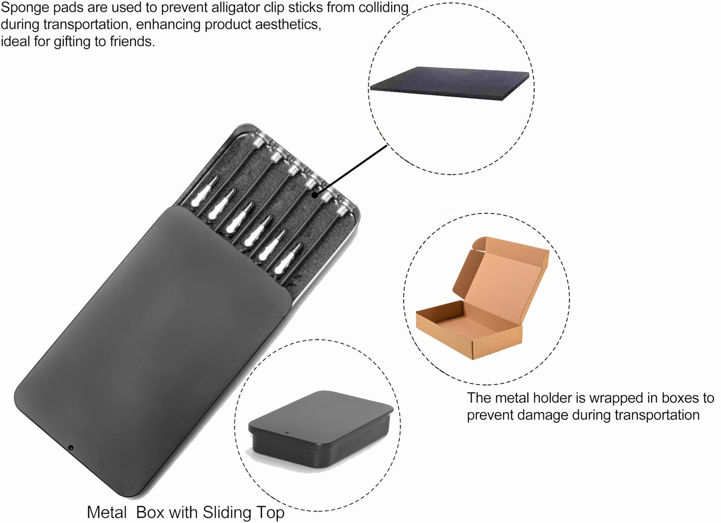 Maptipjoy Metal Painting Stand Base Holder and 12PCS Magnetic Bendable Alligator Clip Sticks Set Modeling Tools for Airbrush Spray, for Gundam Hobby Model Parts Assemble…