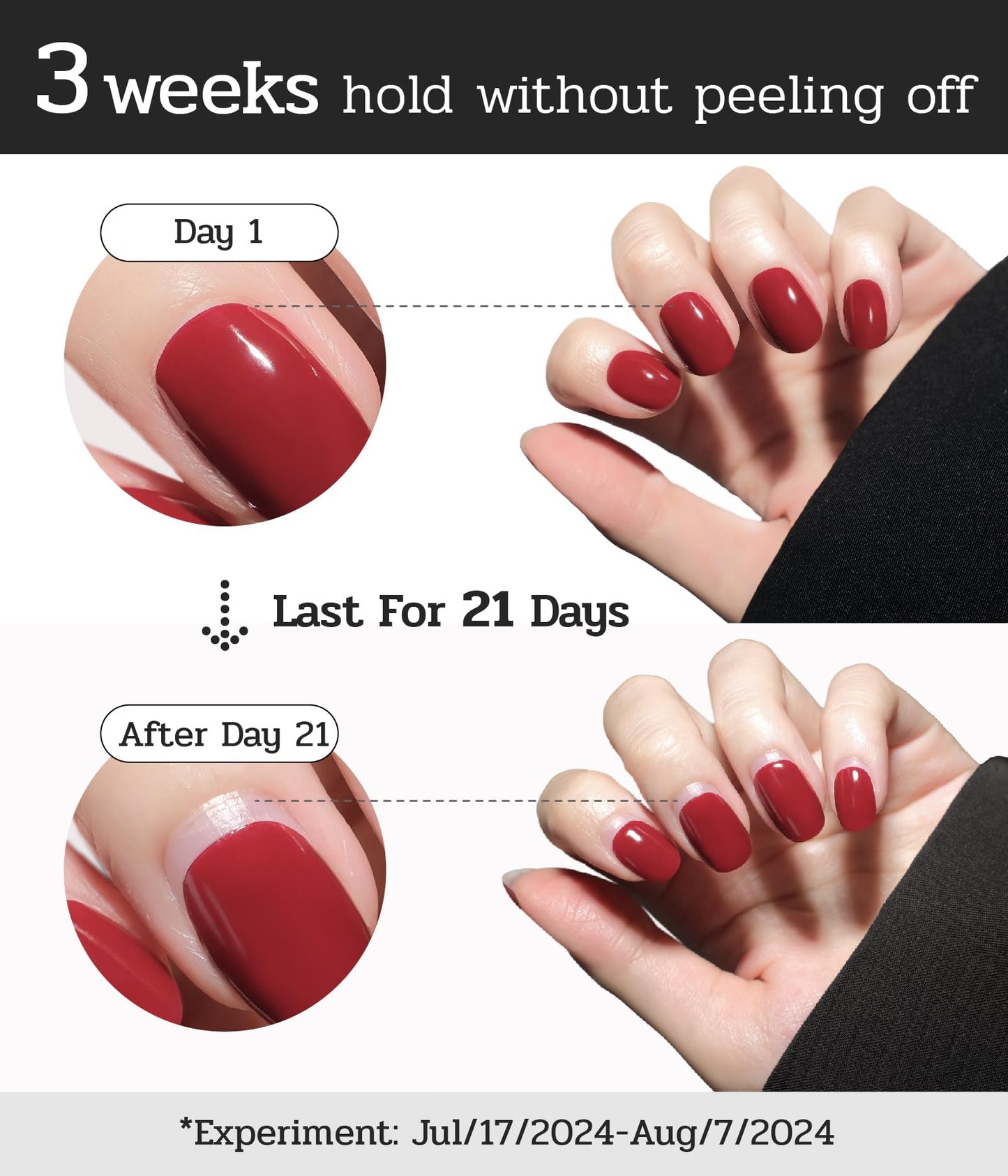 ruyeefam Nail Polish Strips (No UV Lamp Needed) - 22 Pcs Salon Quality Gel Nail Stickers - Long Lasting Wraps (Loft Light Nude)