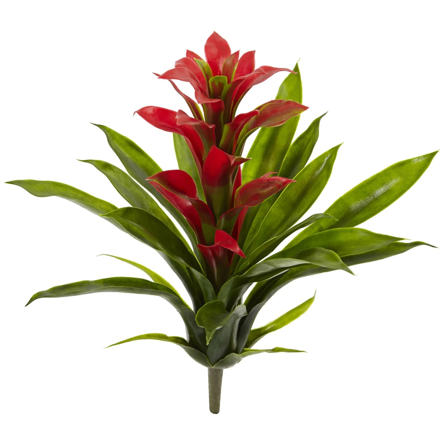 Nearly Natural 15in. Bromeliad Artificial Flower (Set of 4)