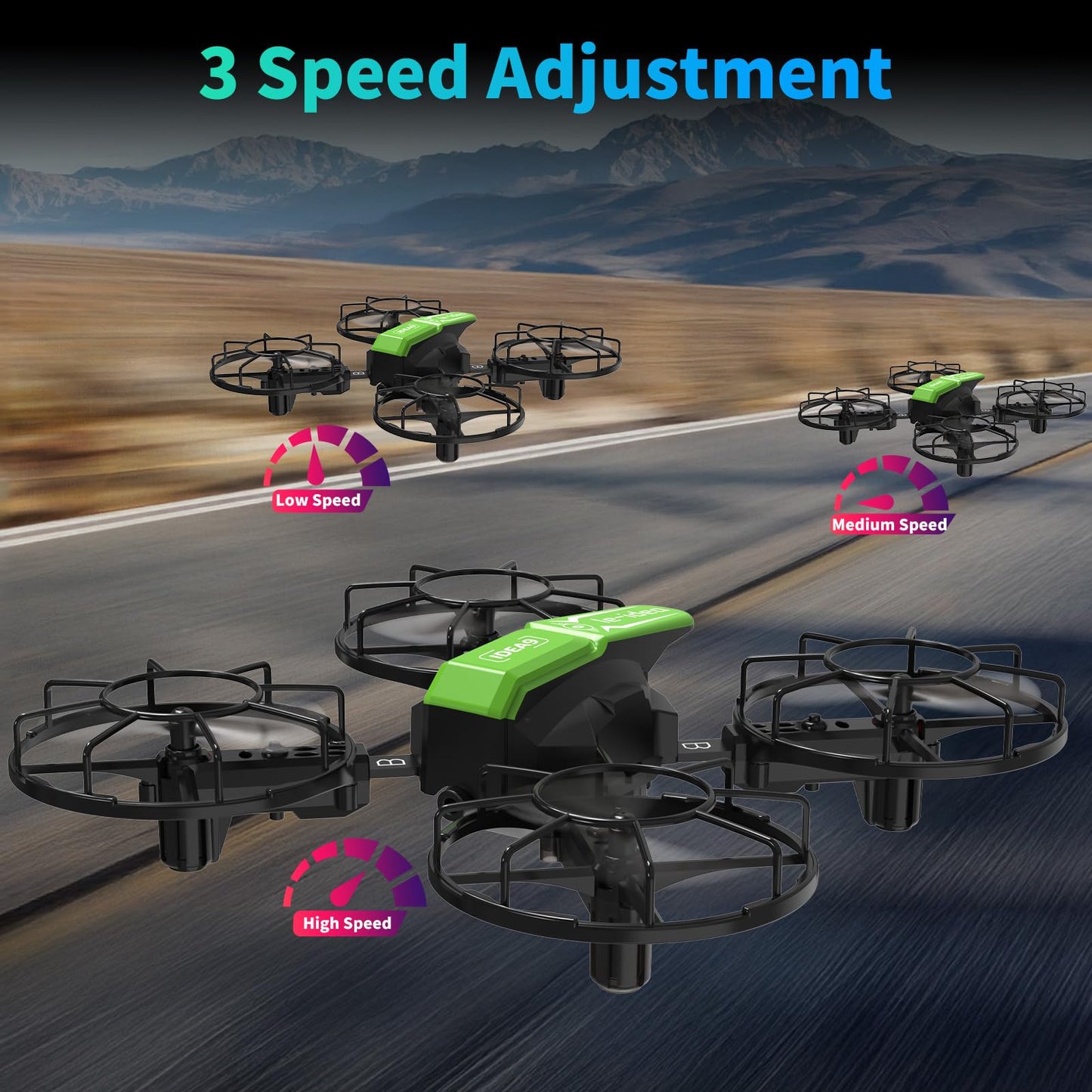 LE-IDEA Detachable Drone with Fun Competitive Mode Mini Drone with Headless Mode 360° Flips, RC Quadcopter With 2 Batteries, Assembling Educational Aircraft Easy to fly for Beginners IDEA9