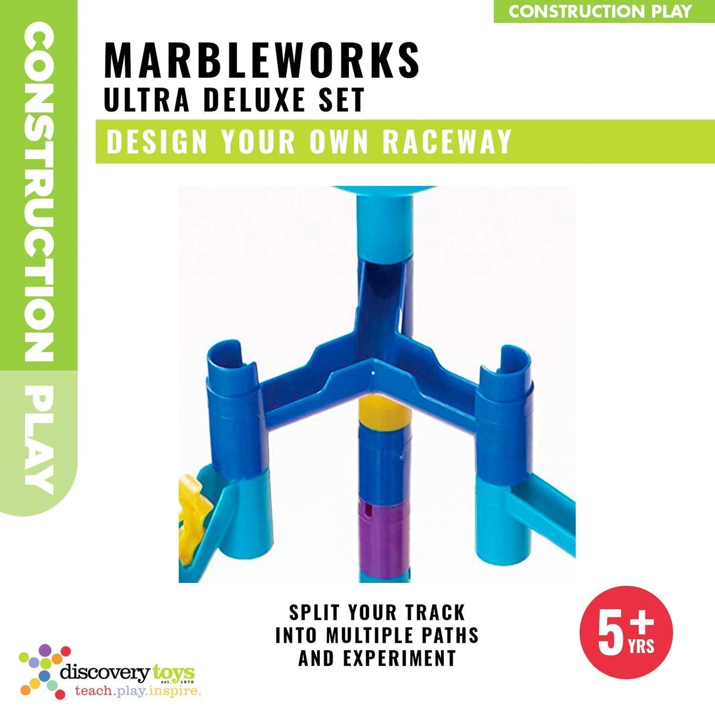 Discovery Toys MARBLEWORKS® Marble Run Ultra Deluxe Set | Kid-Powered Learning | STEM Educational Building Block Toy Learning & Childhood Development 5 Years Old and Up