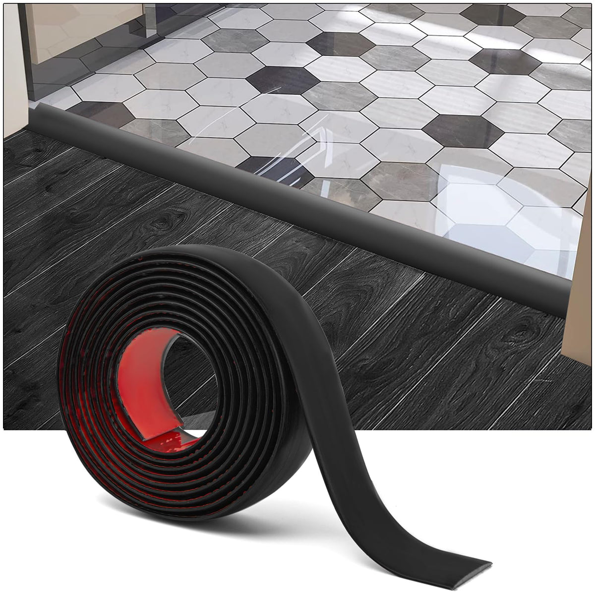 10 ft Vinyl Floor Transition Strip (9.9738 Foot)