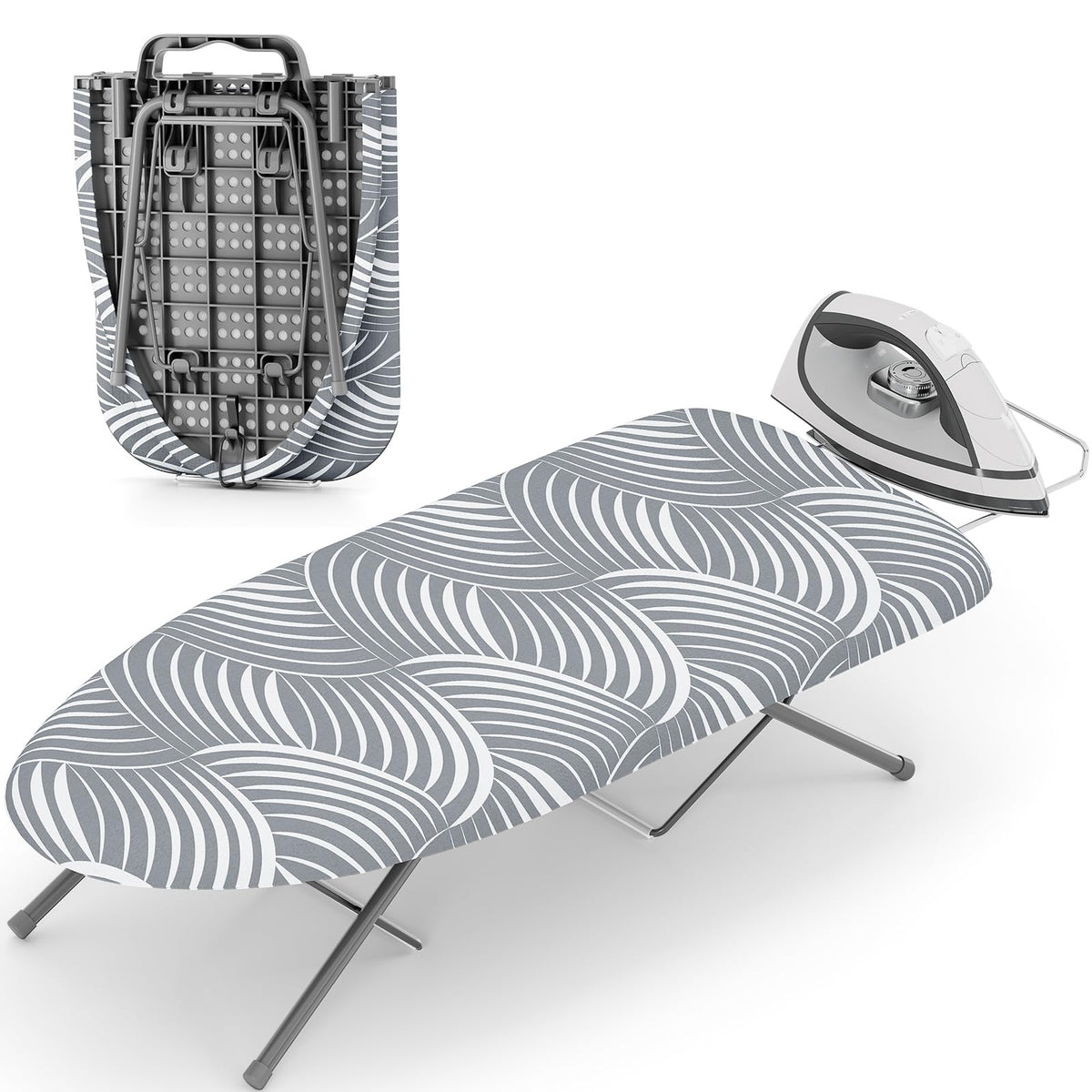 Small Ironing Board with Iron Rest