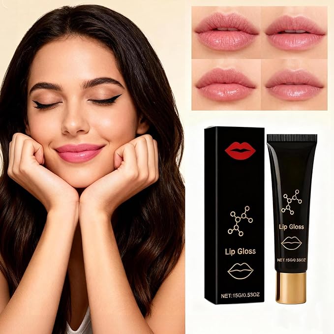 Herbionyx Luxury Lip Gloss, Herbionyx Lip Booster Serum, Hydrating And Nourishing Lip Oils, Hydra Lip Gloss Serum, Moisturizing Plumping, Long Lasting Transfer-Proof Lipstick, Non-Sticky (2 Pcs)