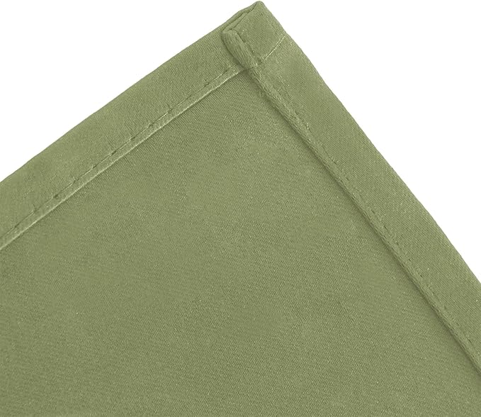 LEMOMO Blackout Curtains 66 x 72 Inch Long Sage Green Curtains Set of 2 Panels Room Darkening Curtains for Bedroom and Living Room