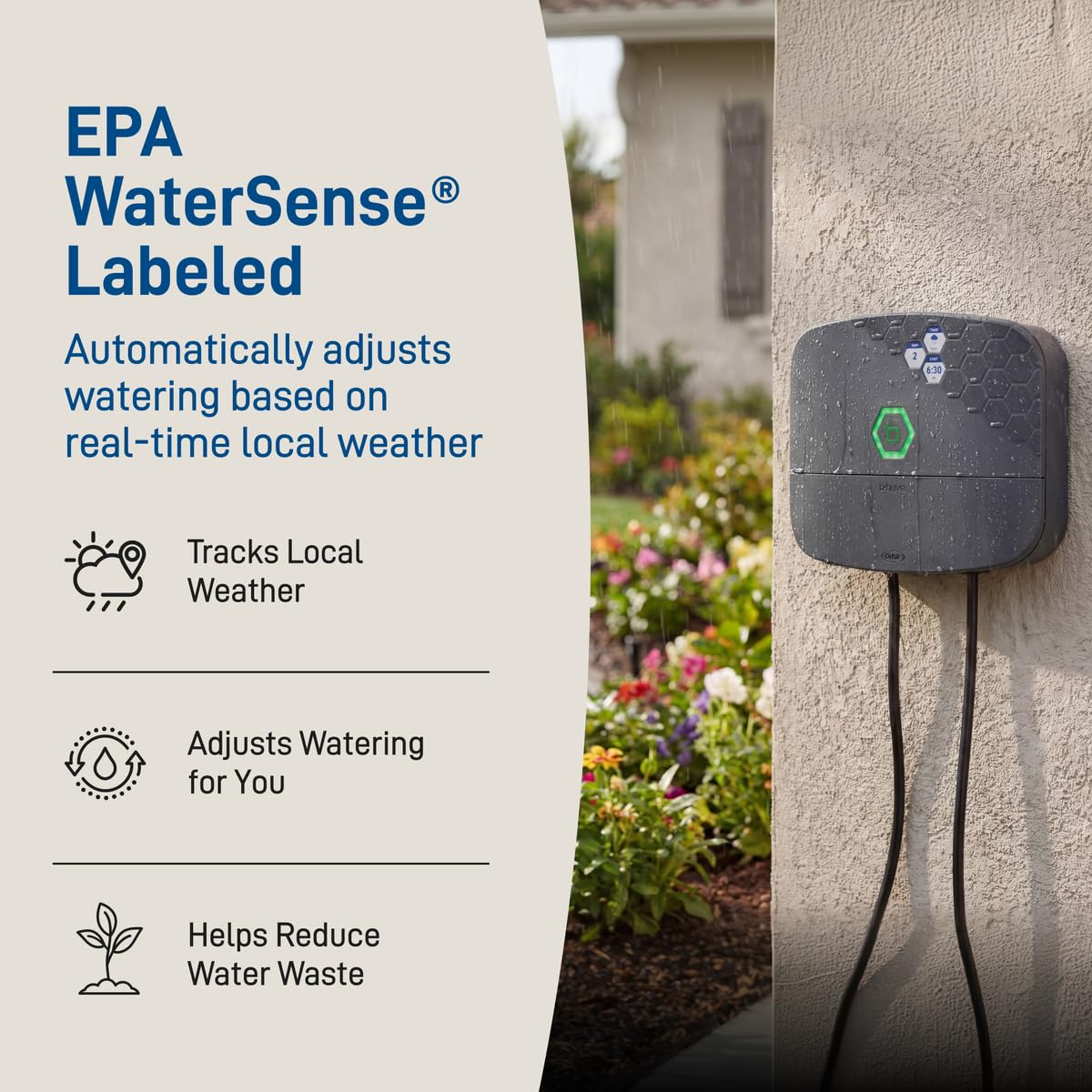 Orbit B-hyve XR Smart Sprinkler Timer - 8-Zone - WiFi-Enabled Indoor/Outdoor Irrigation Controller - App Control - Weatherproof Watering System - Multi Zone - Custom Programs - 57985