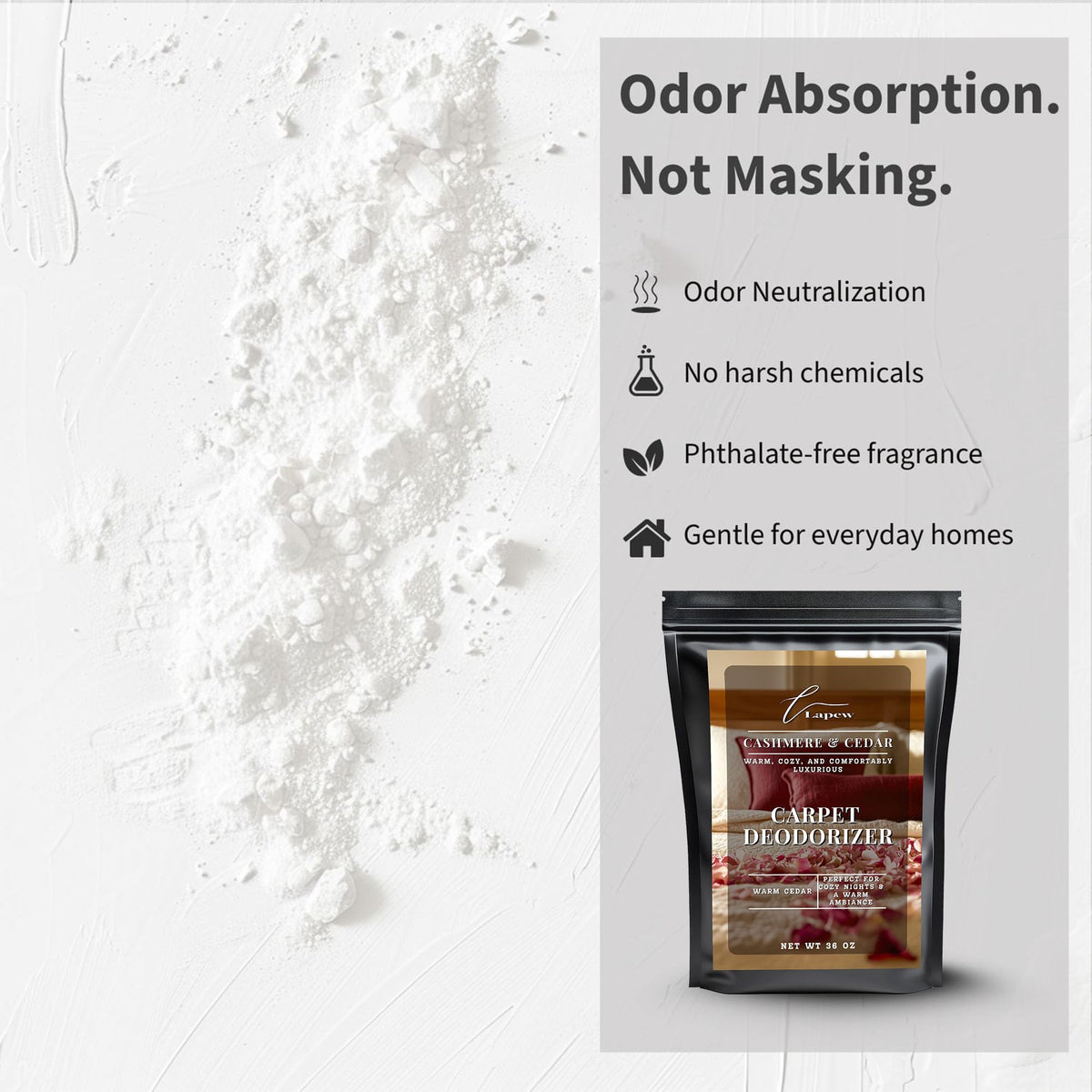 Cashmere Cedar Carpet Deodorizer Powder (36 Ounce)