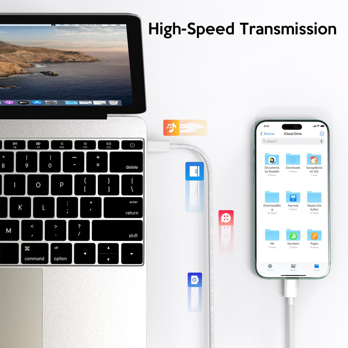 iPhone 16 15 Pro Charger Fast Charging,20W Fast USB C Charger Block 3Pack USBC Type C Fast Charging 6FT Woven Charge Cable for Apple iPhone16 Pro Max/16e/16 Pro/16 Plus/15/15 Pro Max/iPad Pro/AirPods