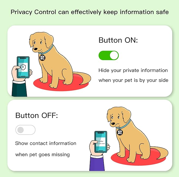 ESA Dog Tag, QR Code Dog Tag, Modifiable Free Pet Online Profile, Scannable QR Code, Scan QR Send Instant Location Alert Email, Silicone Lightweight Pet ID Tag for Dog and Cat (White, Regular)