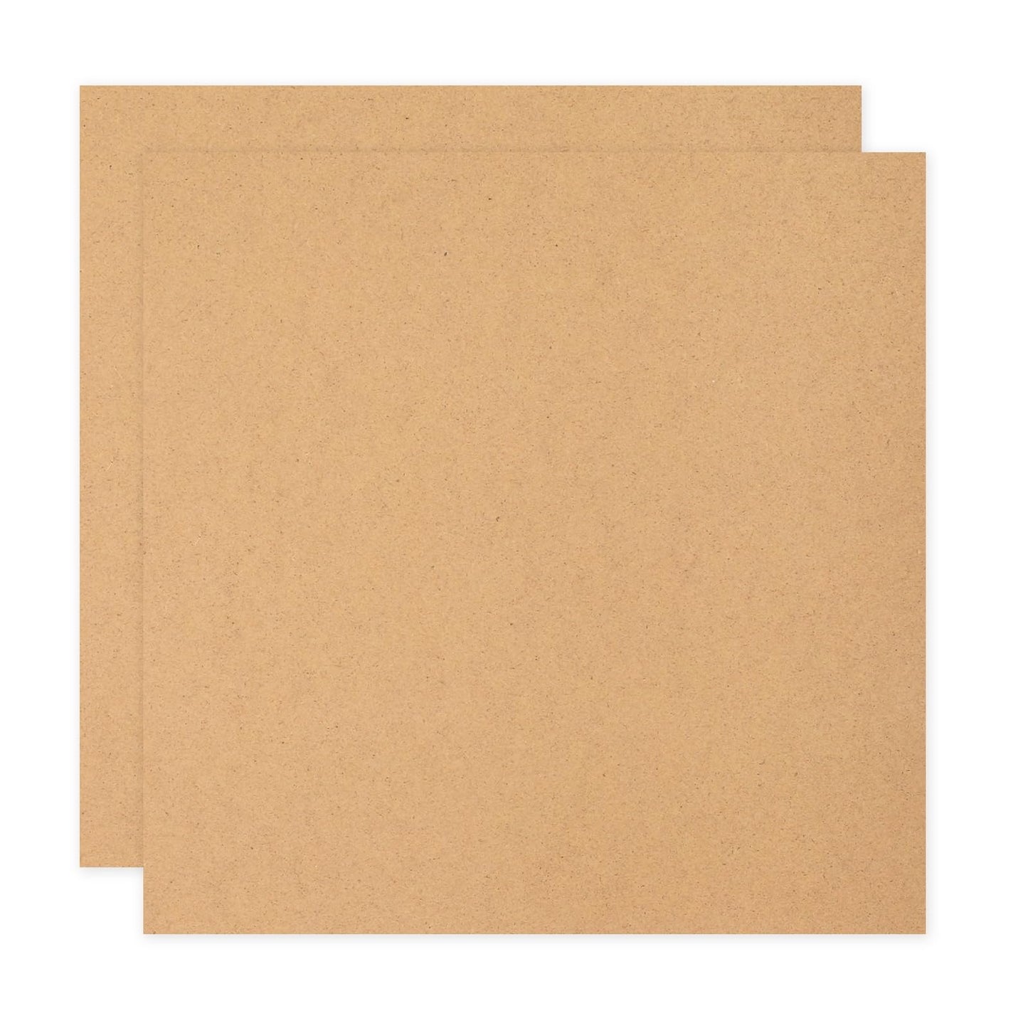 MECCANIXITY MDF Wood Board for Crafts,1/12"(2mm) Thick Medium Density Fiberboard Unfinished Wood for DIY Projects, Art Classes, Carpentry, Painting (12 x 12 in,2Pcs)