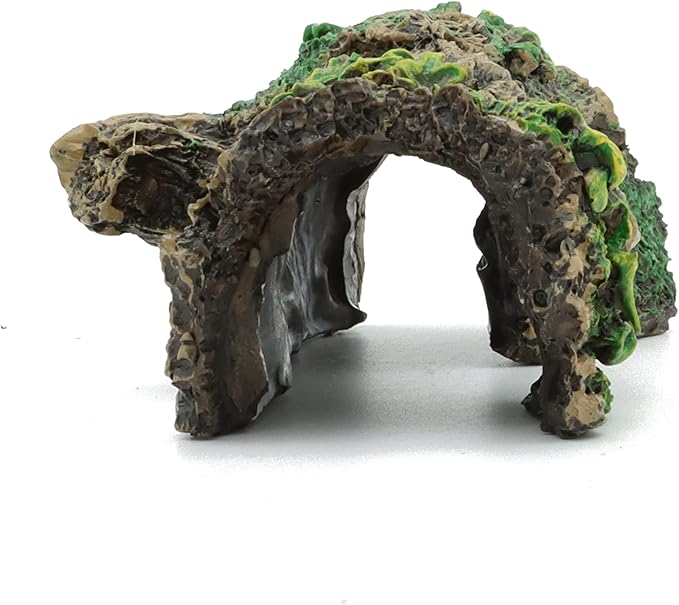 JIH Aquarium Decorations Resin Hollow Tree Trunk Ornament