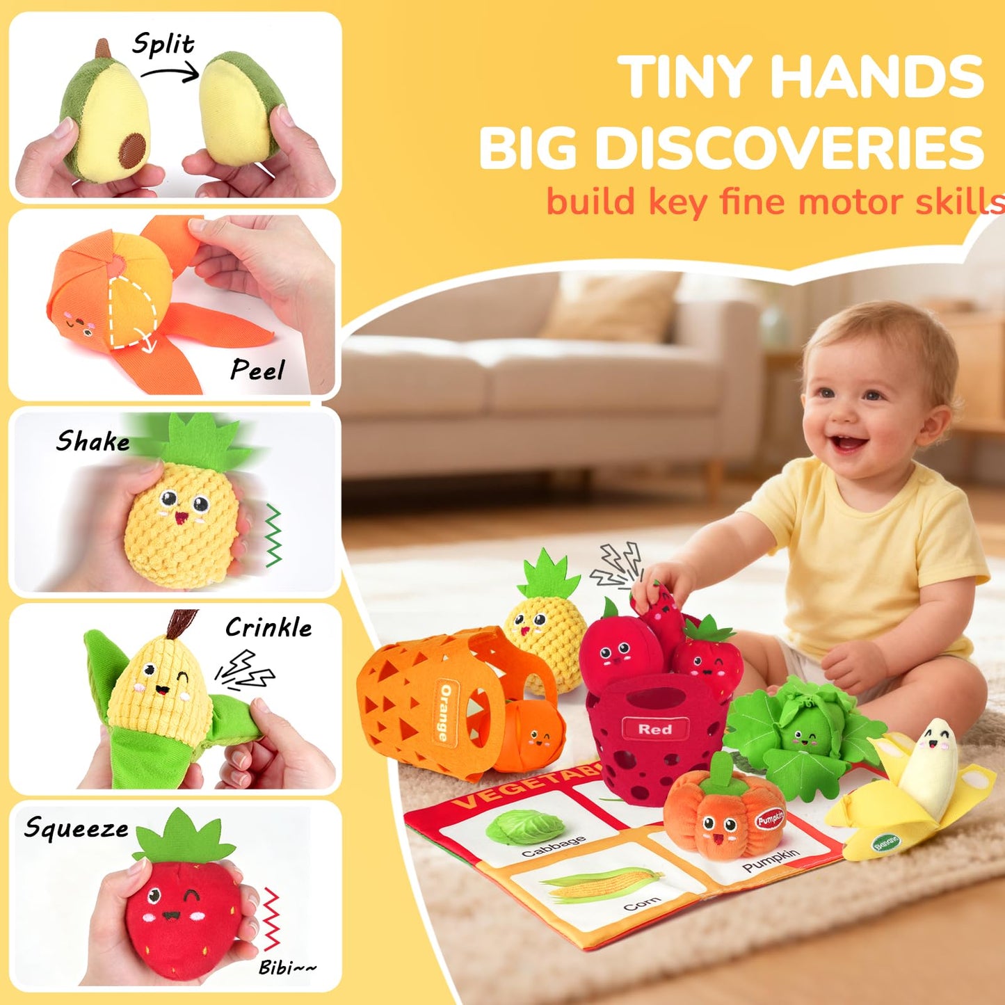 WOWOHAGE Baby Toddler Sorting & Stacking Toys for 1 Year Old Girls Boys
