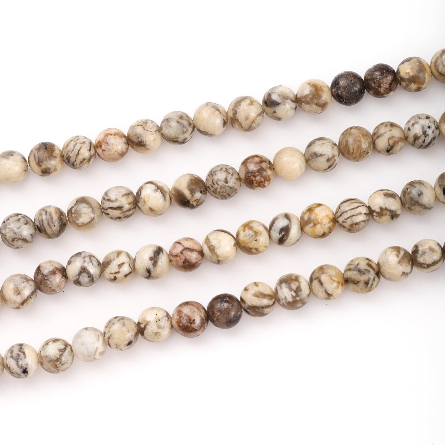 10mm 38pcs DIY Natural Feldspar Stone Beads Round Healing Crystal Gemstone Loose Beads for Jewelry Making Handmade Bracelet Necklace