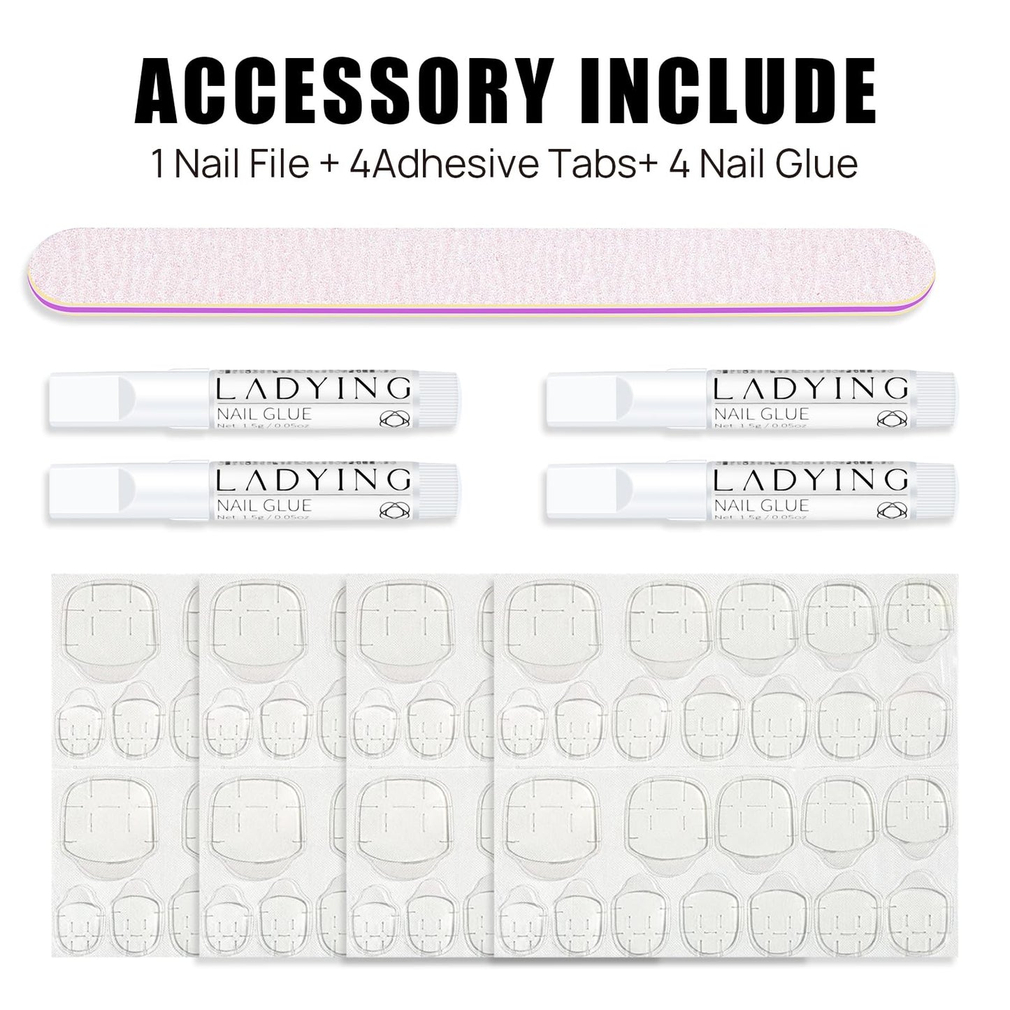 Short Almond Press On Nails - 576 Pcs Fake Nails with Nail Glue,Soft Gel Full Cover Acrylic False Nail Art,24 Color Stick On Nails With Four (6g) Nail Glue for Nail DIY