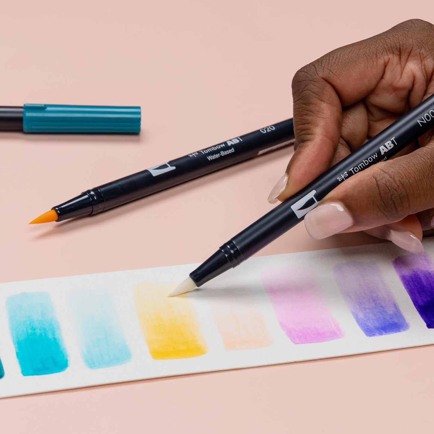 Tombow 56256 Dual Brush Pen Art Markers, Mermaids, 10-Pack, Water-Based Ink, for Hand Lettering, Watercolor, Fine Art, Illustrations