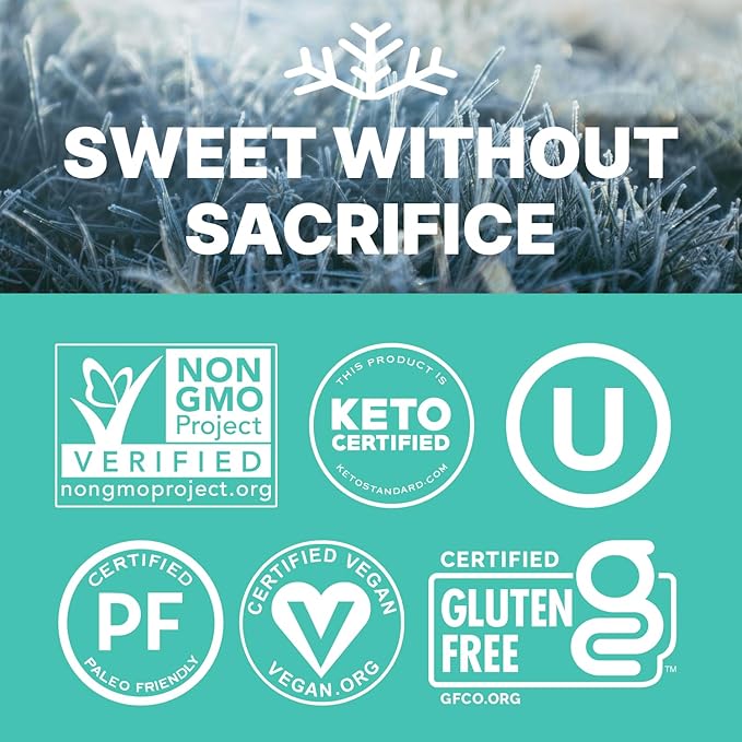 Wintergreen KETO Xylitol Candy Chips - SNØ 1.5oz Tin - Sugar-Free Candy With Only 2 Ingredients | Low Carbs, Diabetic-Friendly, Non-GMO, Vegan, GF & Kosher | Purest candy in the world!