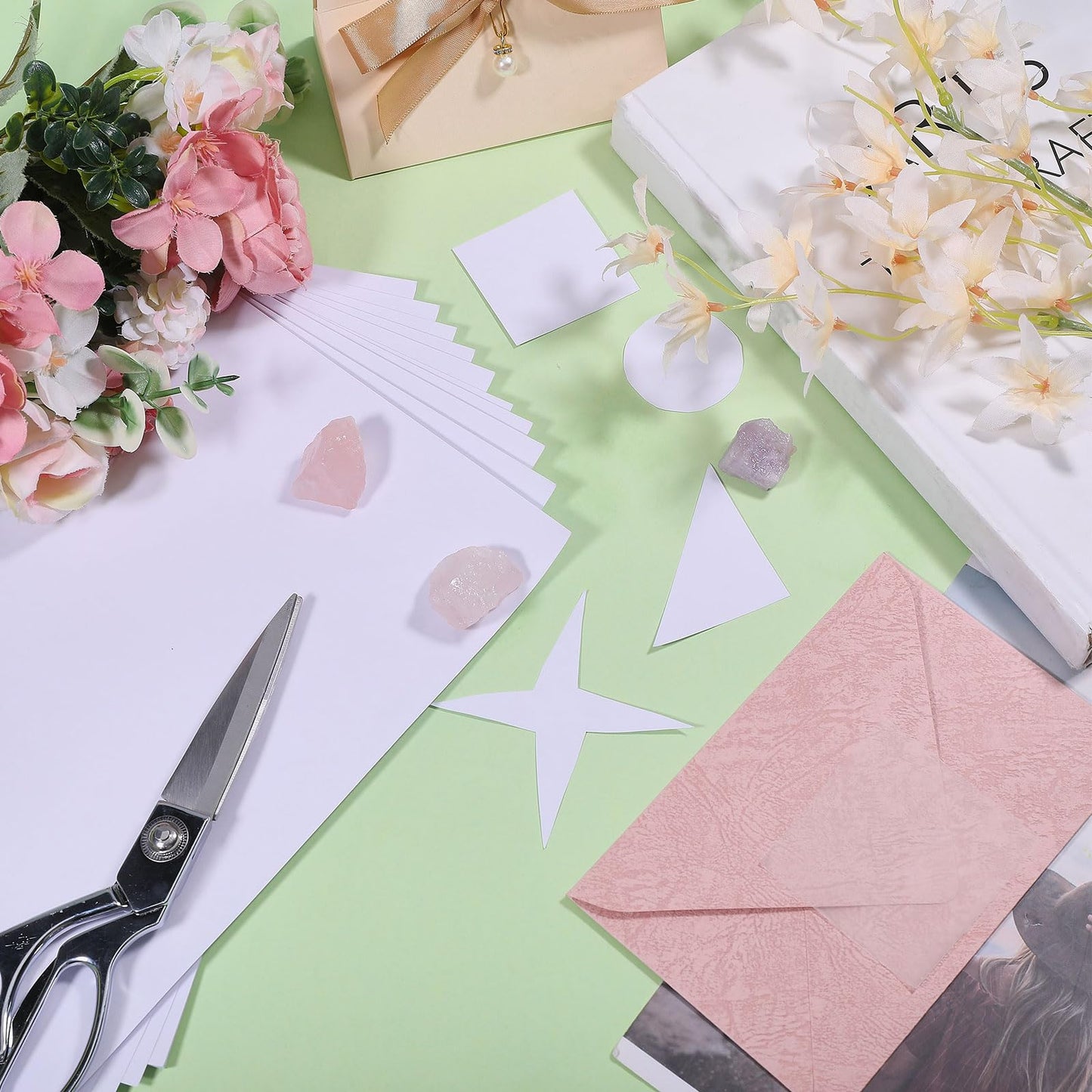 GLOBLELAND 30 Sheets A4 Printable Self Adhesive Vellum Paper Translucent Adhesive Tracing Paper Stickers for DIY Photo Album Diary Scrapbook Decoration 11.7"x8.3"