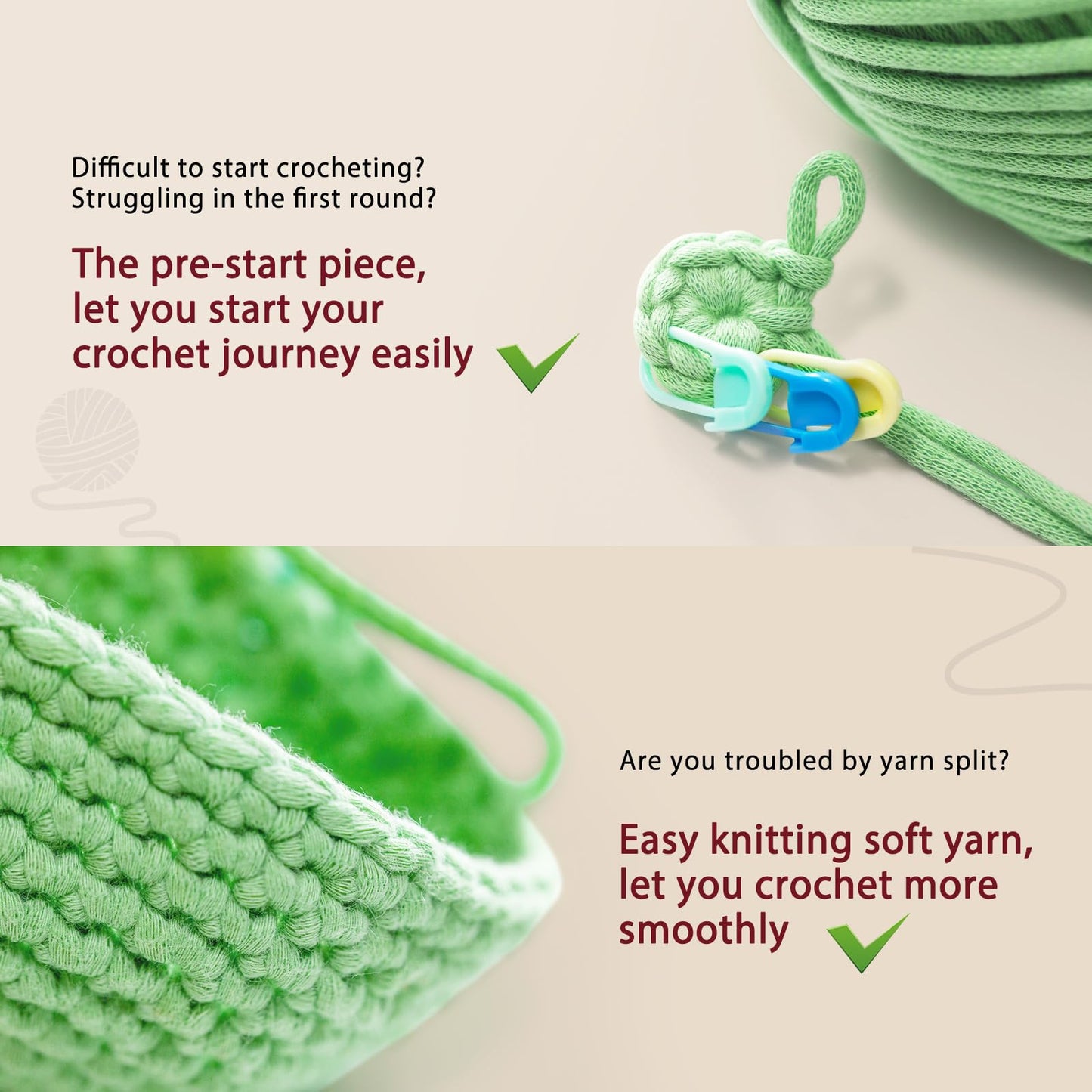 CrochetBox Crochet Kit for Beginners, Highland Cow Easy Animals Starter Set for Adults and Teen (), Knitting Kit with Yarn, Hook, Video Tutorial(30%+ Yarn)