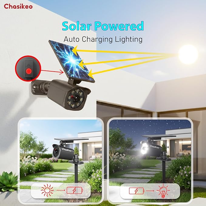 Solar Motion Light Outdoor, Solar Spotlight with Motion Sensor, IP67 Waterproof Solar Power Security Light, 360° Rotatable for Garden, Yard, Pathway, Fence, Driveway, 1200LM(1 Pack)