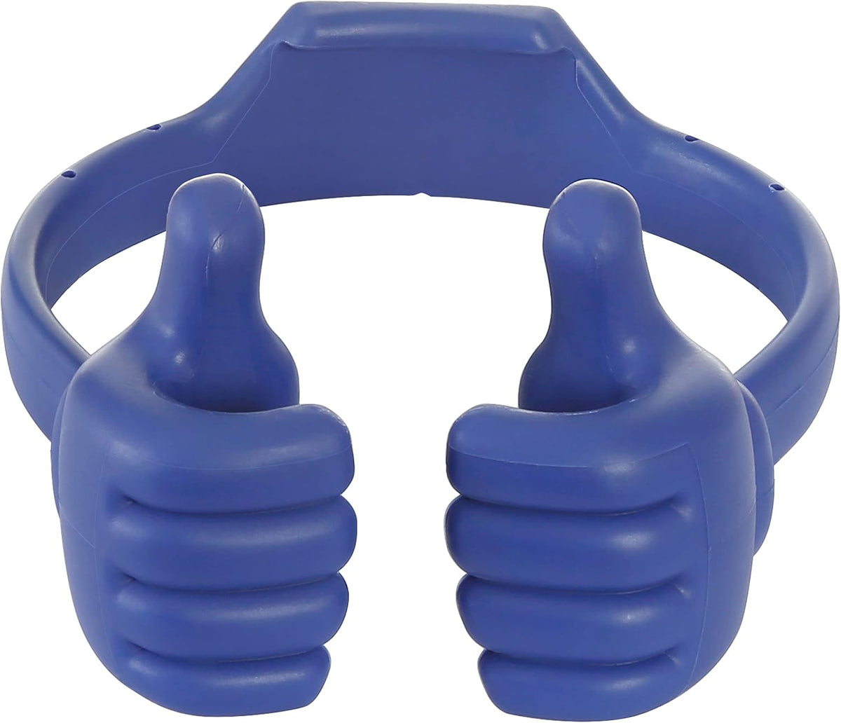 Honsky Thumbs-up Cell Phone Stand Holder, Tablet Stand Cradle for Desk Desktop Smartphone Cellphone Mobile Phone Tablets - Universal Adjustable Flexible - Flag Blue
