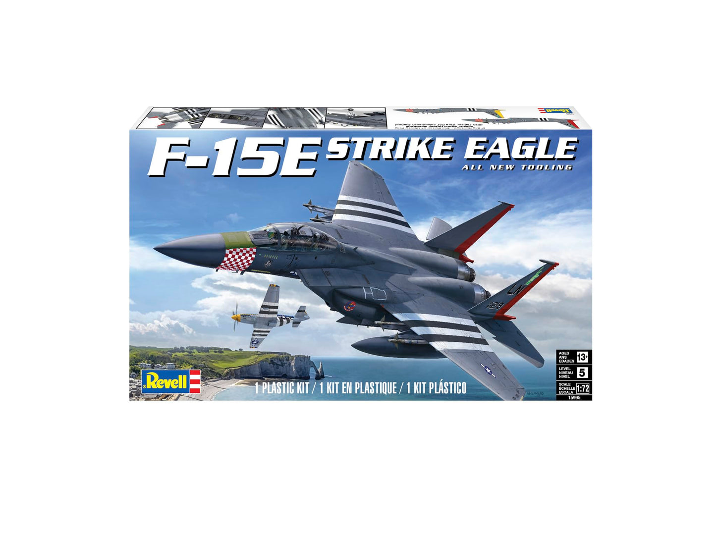Revell 15995 F-15E Strike Eagle 1:72 Scale 210-Piece Skill Level 5 Model Airplane Building Kit